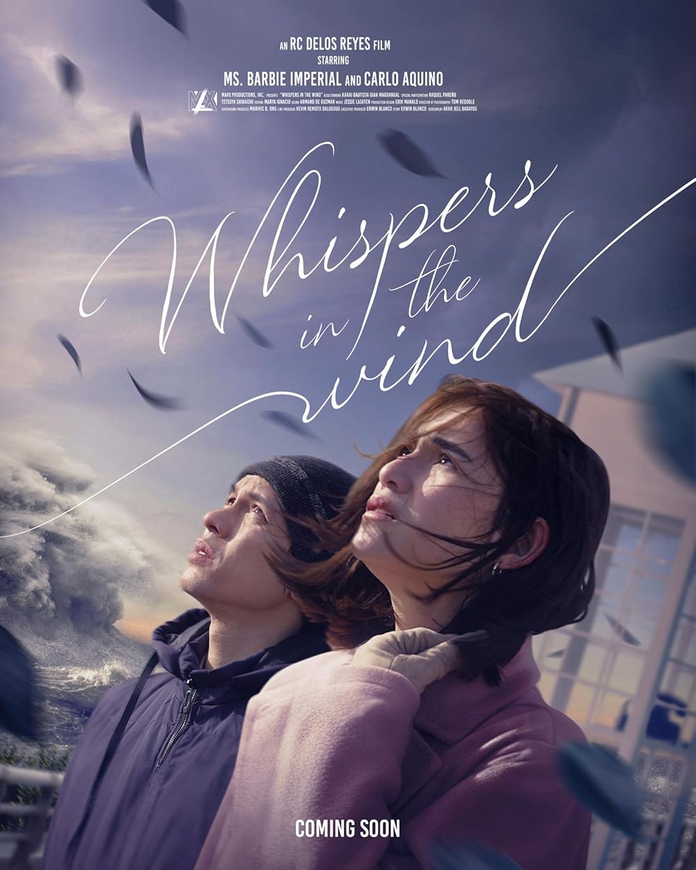 Whispers in the Wind (2024) is a poignant Filipino drama directed by RC Delos Reyes, featuring compelling performances by Carlo Aquino and Barbie Imperial. The narrative delves into themes of love, loss, and the arduous journey toward healing. Set against the serene yet melancholic backdrop of Otsuchi, Japan—a town profoundly affected by the 2011 earthquake and tsunami—the film introduces us to Hannah (Barbie Imperial) and Ren (Carlo Aquino), two Filipinos drawn to the town's "wind phone." This disconnected telephone booth has become a sanctuary for those seeking to communicate with loved ones lost in the disaster. Hannah is burdened with guilt, believing her actions may have contributed to her fiancé Emil's death during the tsunami. Her grief is palpable, and the film captures her emotional turmoil through evocative visuals and heartfelt monologues. Ren, on a quest to find his missing mother, becomes intertwined with Hannah's journey. Their shared experiences of loss foster a deep connection as they navigate the path to healing together. The wind phone serves as a powerful metaphor throughout the film, symbolizing hope and the human need for closure. Scenes depicting survivors using the phone to communicate with their lost loved ones are among the most heart-wrenching, as they pour their hearts out, believing the wind will carry their words to the afterlife. For Hannah, this journey to the wind phone becomes a cathartic experience, allowing her to confront her guilt and begin the process of healing. Director RC Delos Reyes masterfully captures the essence of Otsuchi's rebuilt landscapes, blending stunning visuals with poignant flashbacks of the tsunami's devastation. The film's pacing allows for moments of quiet reflection, drawing viewers into the profound emotional journeys of its characters. The cinematography vividly brings Iwate's stunning scenery to life, while the evocative score adds depth to the film's emotional arcs. The supporting cast, including Kakai Bautista, Gian Magdangal, and a special appearance by Raquel Pareño, enhances the film's emotional depth. Their portrayals of the community of survivors using the wind phone to connect with their lost loved ones create a poignant backdrop for Hannah and Ren's personal journeys. Whispers in the Wind" is not just a story about loss—it’s a testament to the resilience of the human spirit. With powerful performances, an evocative setting, and a storyline that tugs at the heartstrings, it serves as a moving tribute to those who find the courage to confront their pain and seek closure.